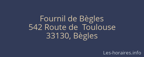 Fournil de Bègles
