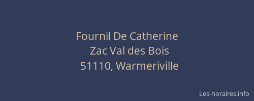 Fournil De Catherine