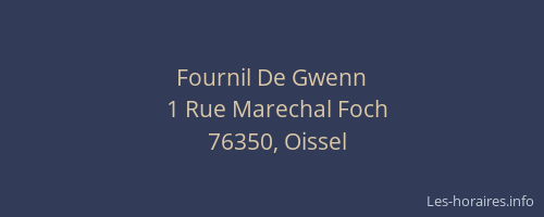 Fournil De Gwenn