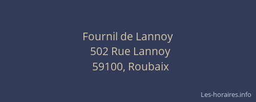 Fournil de Lannoy
