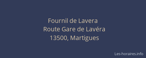 Fournil de Lavera