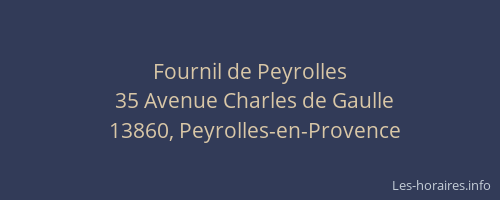 Fournil de Peyrolles