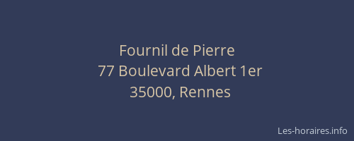 Fournil de Pierre