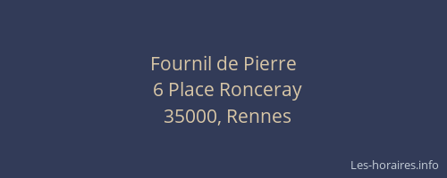 Fournil de Pierre