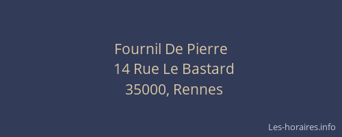 Fournil De Pierre