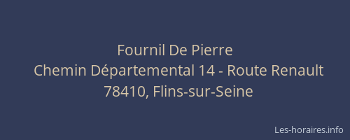 Fournil De Pierre