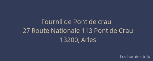 Fournil de Pont de crau
