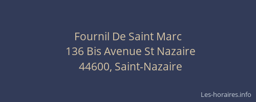 Fournil De Saint Marc