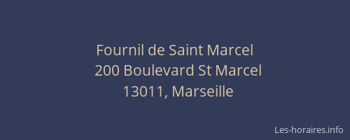 Fournil de Saint Marcel