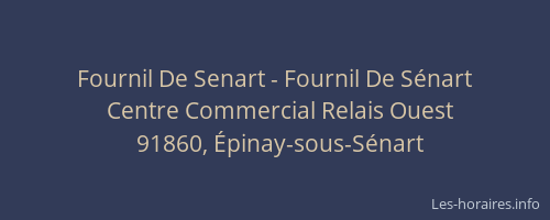 Fournil De Senart - Fournil De Sénart