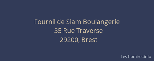Fournil de Siam Boulangerie