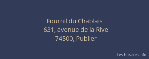 Fournil du Chablais