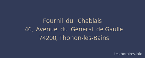 Fournil  du   Chablais