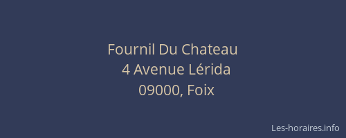 Fournil Du Chateau