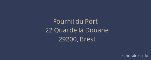 Fournil du Port