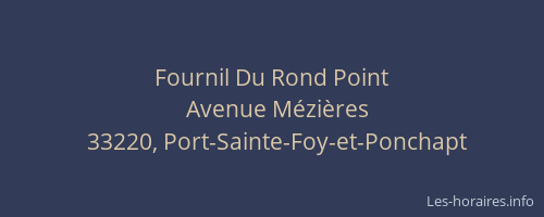 Fournil Du Rond Point