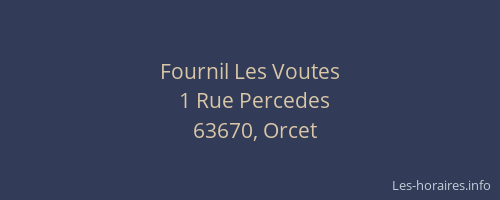 Fournil Les Voutes