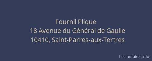 Fournil Plique