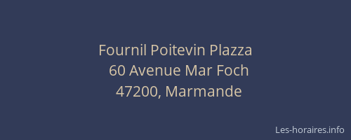 Fournil Poitevin Plazza
