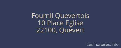 Fournil Quevertois