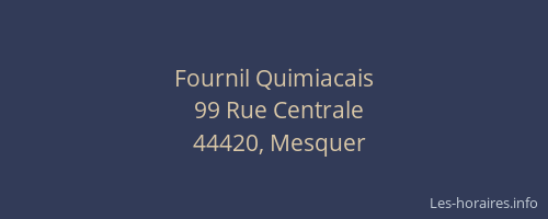 Fournil Quimiacais