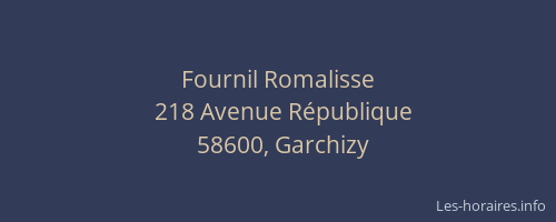 Fournil Romalisse