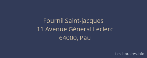 Fournil Saint-jacques