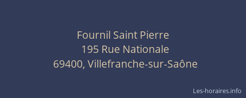 Fournil Saint Pierre
