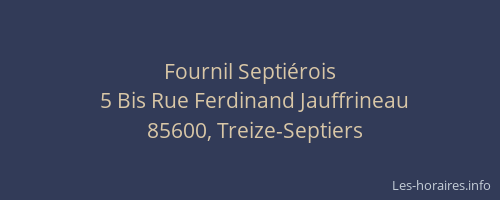 Fournil Septiérois