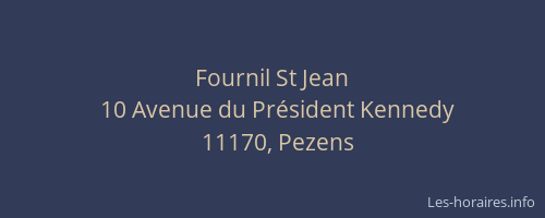 Fournil St Jean