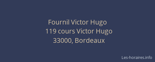 Fournil Victor Hugo