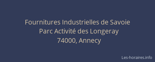 Fournitures Industrielles de Savoie