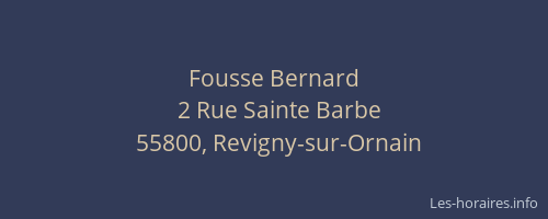 Fousse Bernard