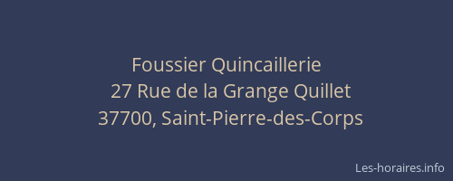 Foussier Quincaillerie
