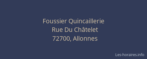 Foussier Quincaillerie