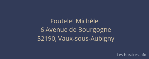 Foutelet Mich&egrave;le