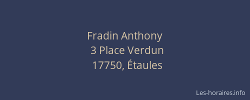 Fradin Anthony