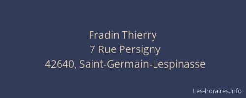 Fradin Thierry