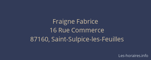 Fraigne Fabrice