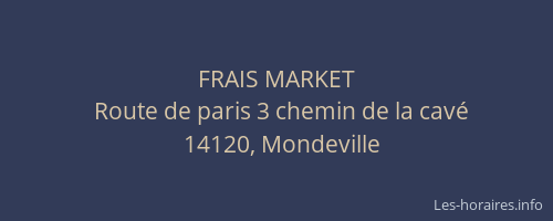 FRAIS MARKET