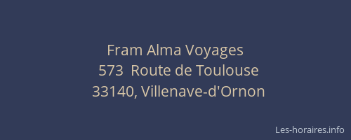 Fram Alma Voyages