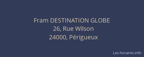 Fram DESTINATION GLOBE