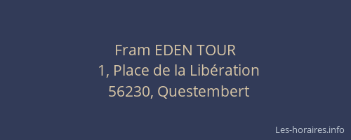 Fram EDEN TOUR