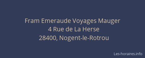 Fram Emeraude Voyages Mauger