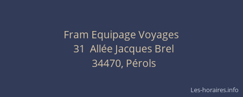 Fram Equipage Voyages