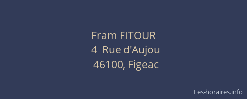 Fram FITOUR
