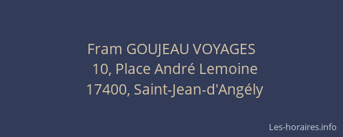 Fram GOUJEAU VOYAGES