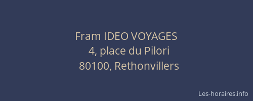 Fram IDEO VOYAGES