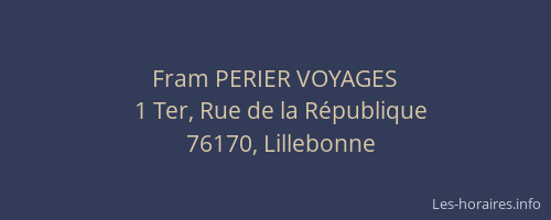 Fram PERIER VOYAGES