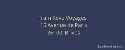 Fram Réve Voyages